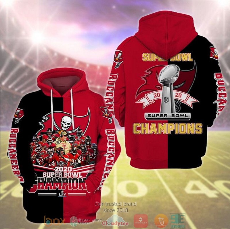 Nfl Tampa Bay Buccaneers Super Bowl Champions 2020 3D Hoodie Nfl Tampa Bay Buccaneers Super Bowl Champions 2020 3D Hoodie