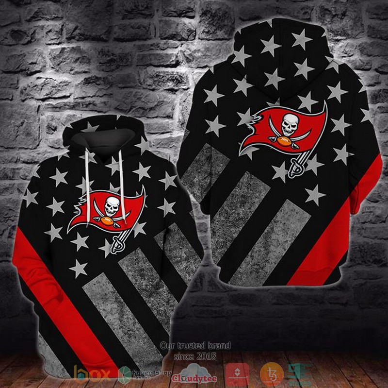 Nfl Tampa Bay Buccaneers United States Flag 3D Hoodie Nfl Tampa Bay Buccaneers United States Flag 3D Hoodie