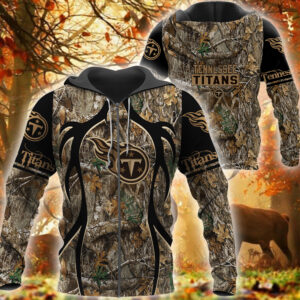 Nfl Tennessee Titans Camo Hunting 3D Shirt