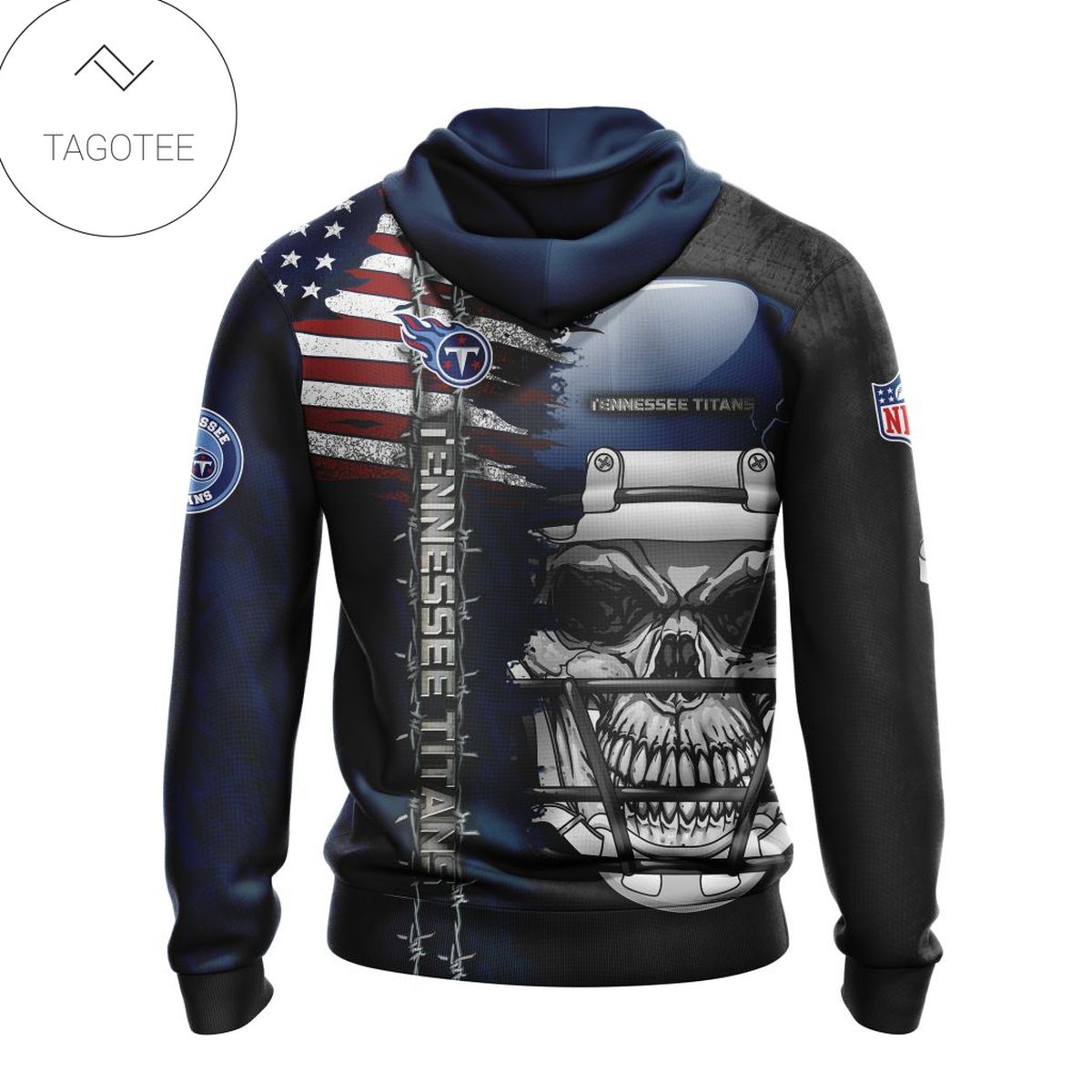 Nfl Tennessee Titans Skull With Helmets 2022 Hoodie Nfl Tennessee Titans Skull With Helmets 2022 Hoodie