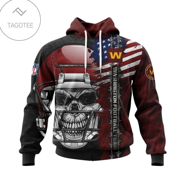 Nfl-Washington-Football-Team-Skull-With-Helmets-2022-Hoodie-1