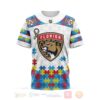 Nhl Florida Panthers Autism Awareness Personalized 3D Hoodie