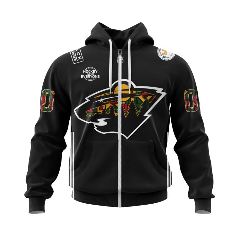 Nhl-Minnesota-Wild-Black-History-Month-Personalized-3D-Hoodie-Shirt-2