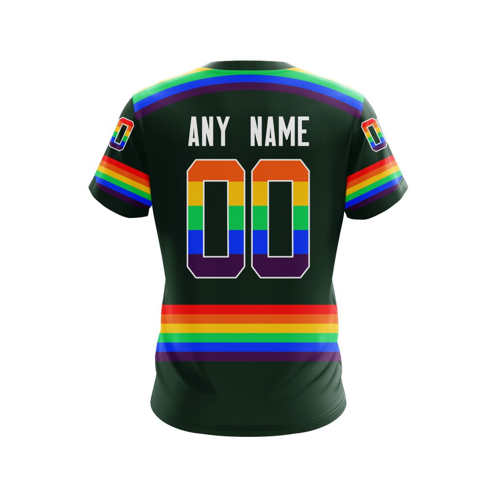 Nhl Minnesota Wild Lgbt Pride Green Personalized Custom 3D Hoodie Nhl Minnesota Wild Lgbt Pride Green Personalized Custom 3D Hoodie