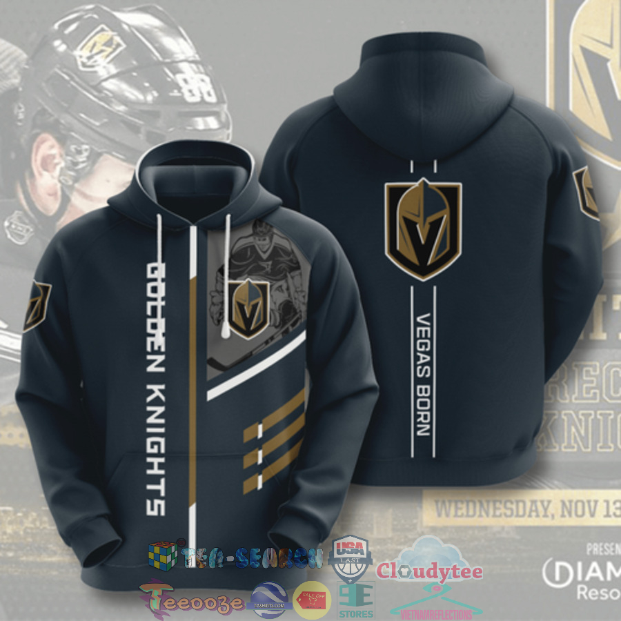 Nhl Vegas Golden Knights Vegas Born Hoodie 3D Nhl Vegas Golden Knights Vegas Born Hoodie 3D