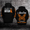 Not Going Down Without A Fight Multiple Sclerosis Awareness 3D Hoodie – Limited Edition