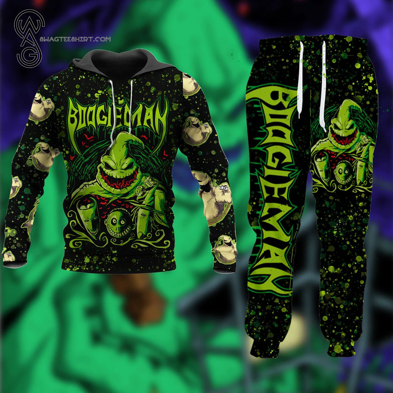 Oogie Boogie Halloween Night Full Print Combo Hoodie And Sweatpants Oogie Boogie Halloween Night Full Print Combo Hoodie And Sweatpants
