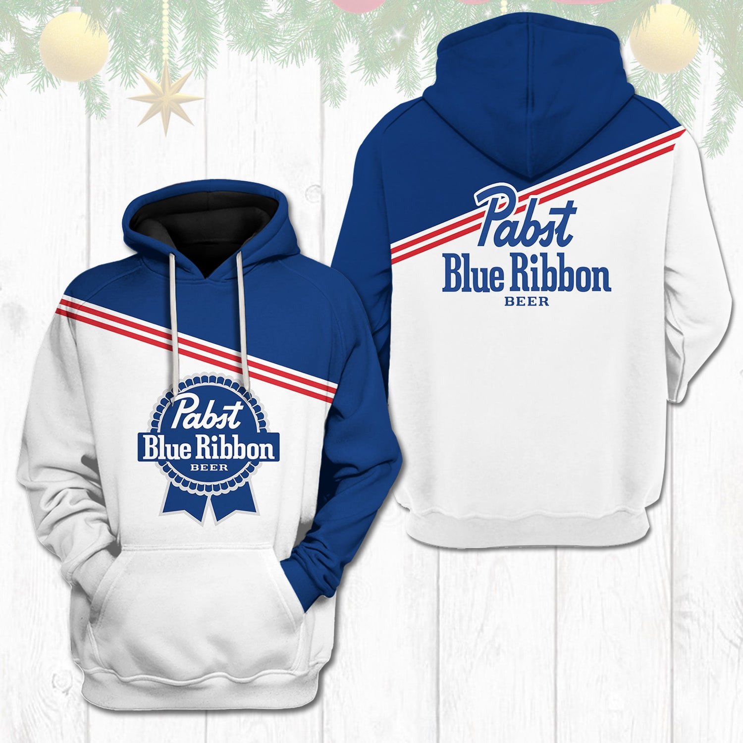 Pabst Blue Ribbon Beer 3D Hoodie Pabst Blue Ribbon Beer 3D Hoodie