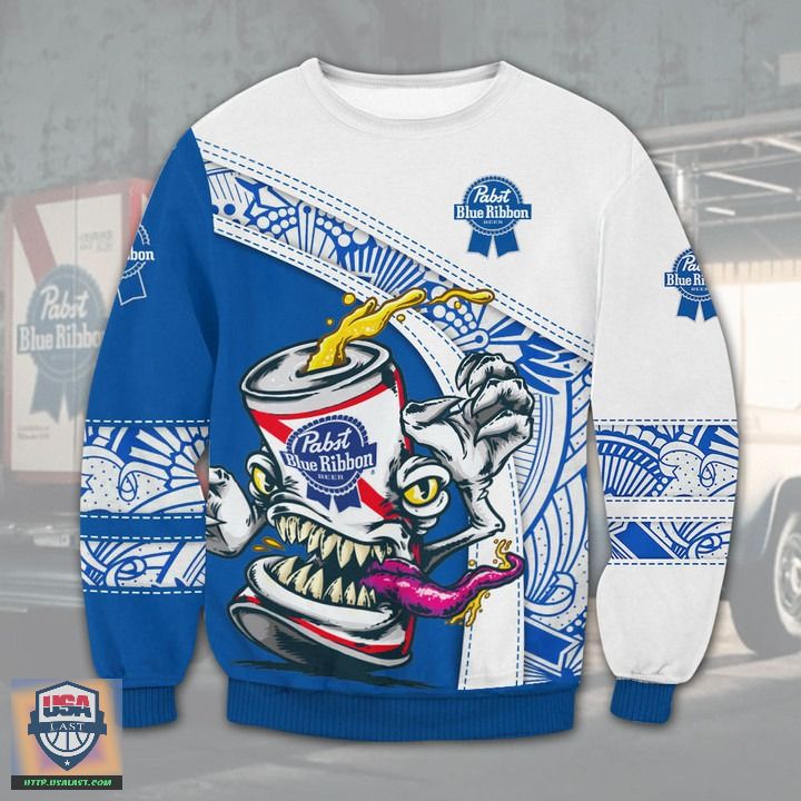 Pabst Blue Ribbon Monster 3D All Over Print Hoodie T-Shirt Pabst Blue Ribbon Monster 3D All Over Print Hoodie T-Shirt