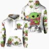 Personalize Baby Yoda Be You The World Will Adjust 3D Hoodie