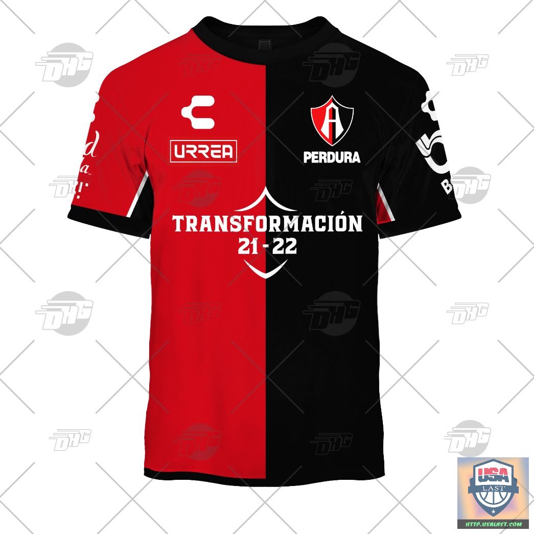 Personalize Liga Mx Atlas Fc 2021 2022 Home Jersey 3D Hoodie T-Shirt Personalize Liga Mx Atlas Fc 2021 2022 Home Jersey 3D Hoodie T-Shirt