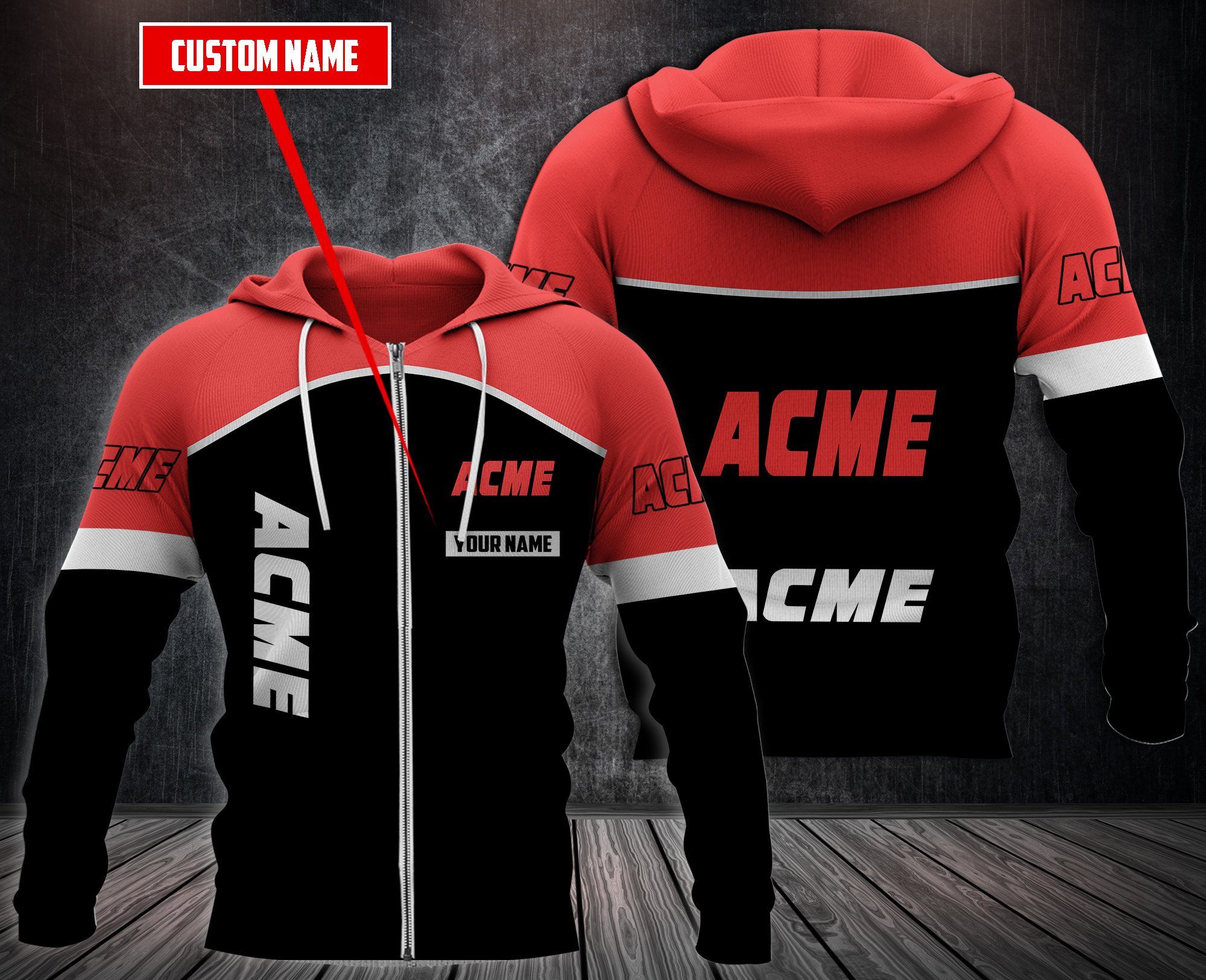 Personalized-Acme-Markets-3D-Fleece-Hoodie-Hoodie-2