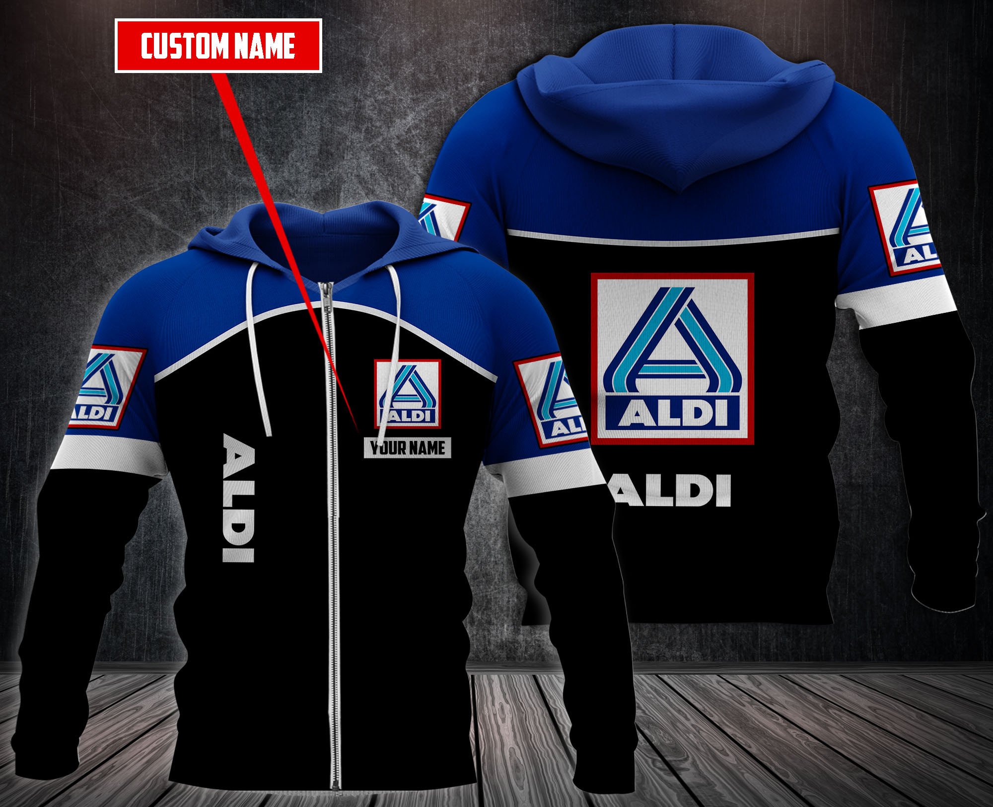Personalized Aldi 3D Fleece Hoodie Personalized Aldi 3D Fleece Hoodie