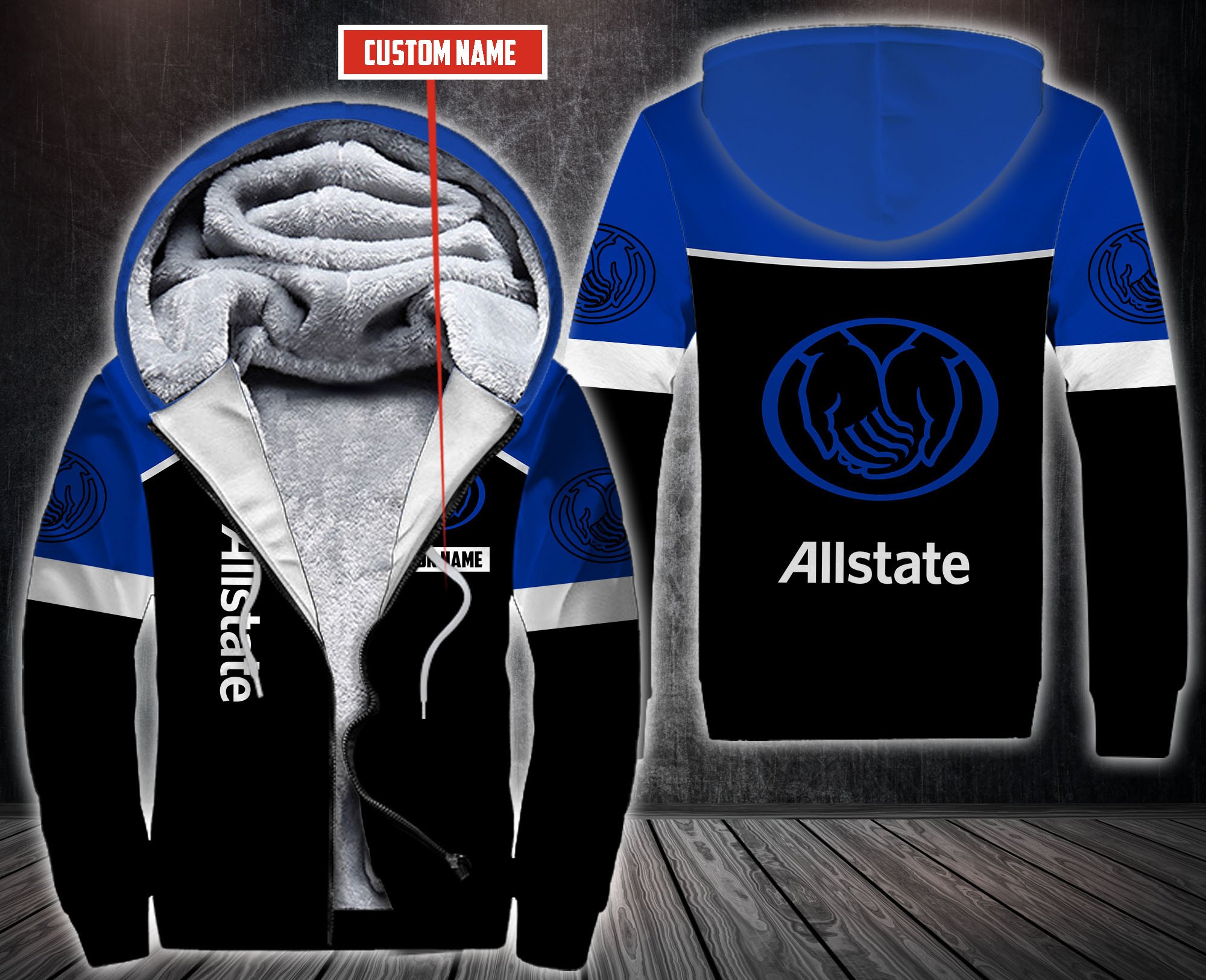 Personalized-Allstate-Fleece-Hoodie-1