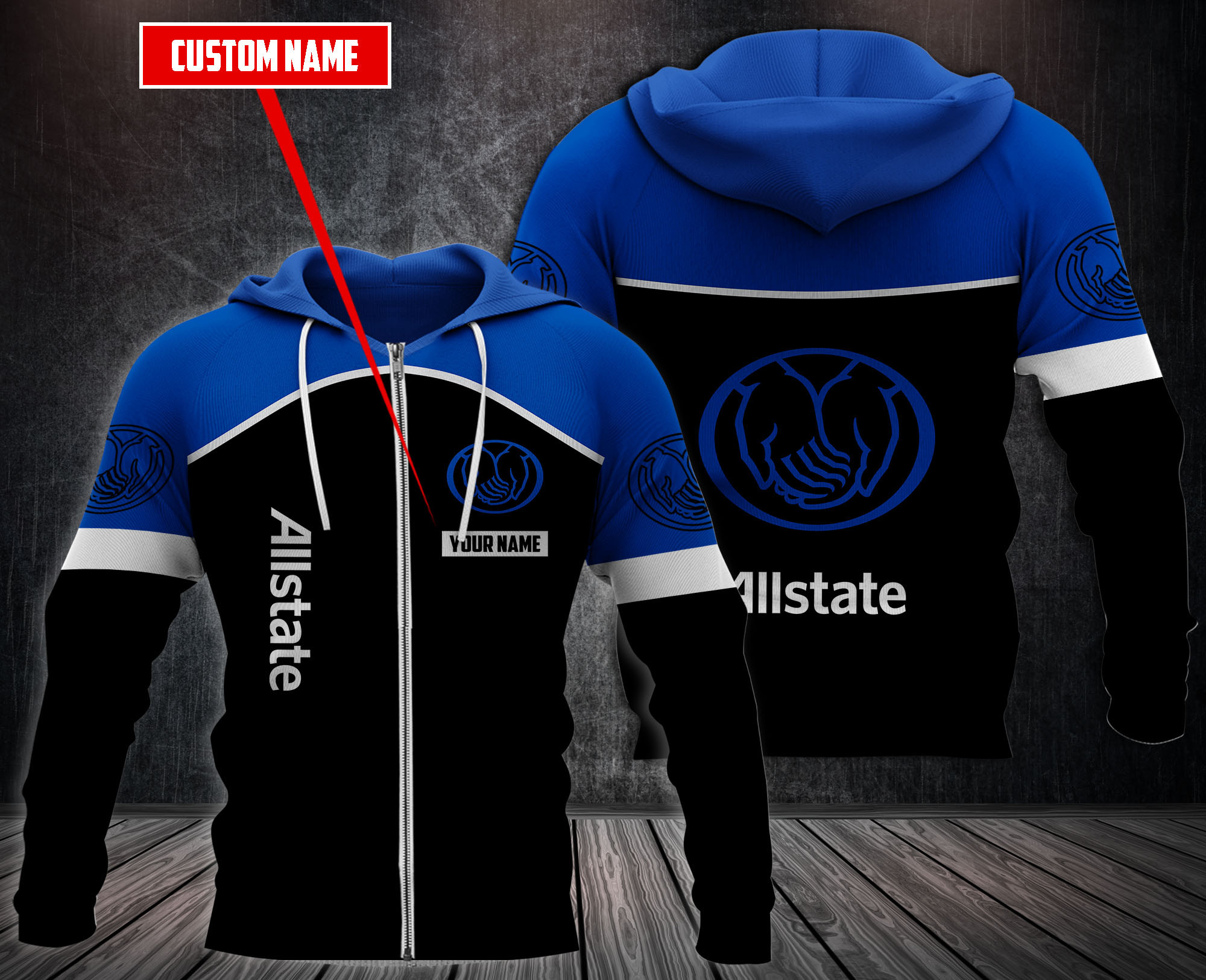 Personalized Allstate Fleece Hoodie Personalized Allstate Fleece Hoodie