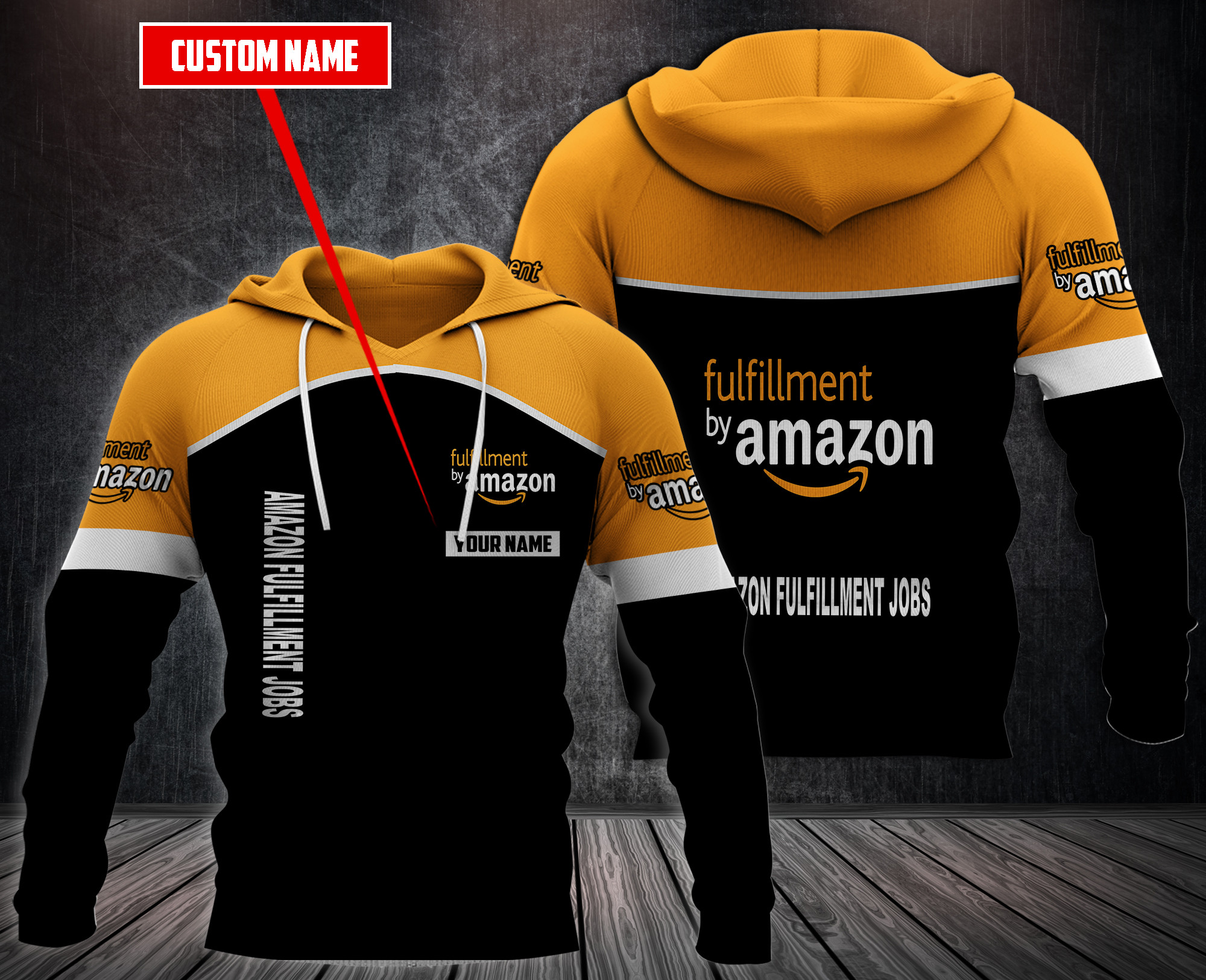 Personalized Amazon Fulfillment Jobs 3D Fleece Hoodie Personalized Amazon Fulfillment Jobs 3D Fleece Hoodie