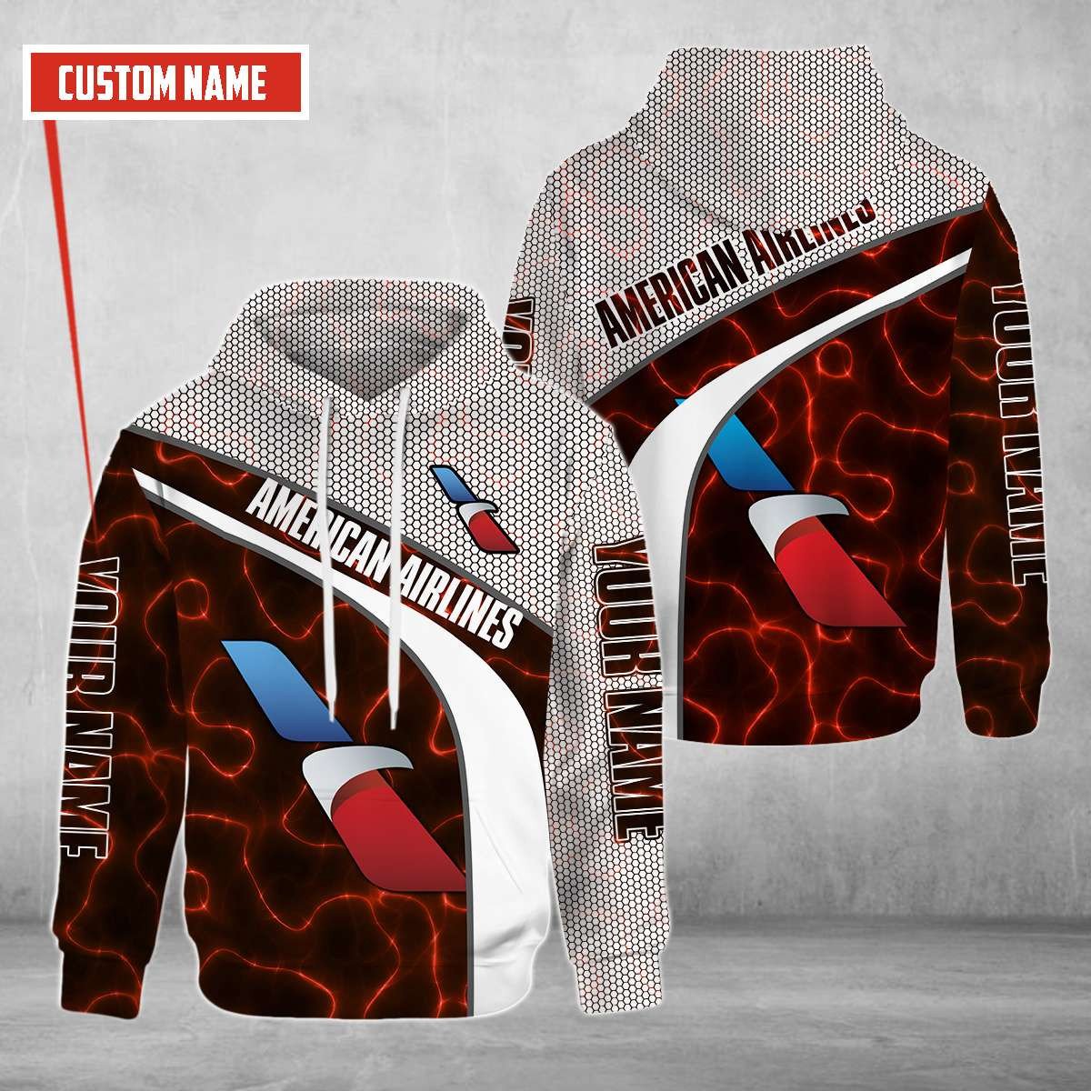 Personalized American Airlines Custom All Over Print 3D Hoodie Personalized American Airlines Custom All Over Print 3D Hoodie