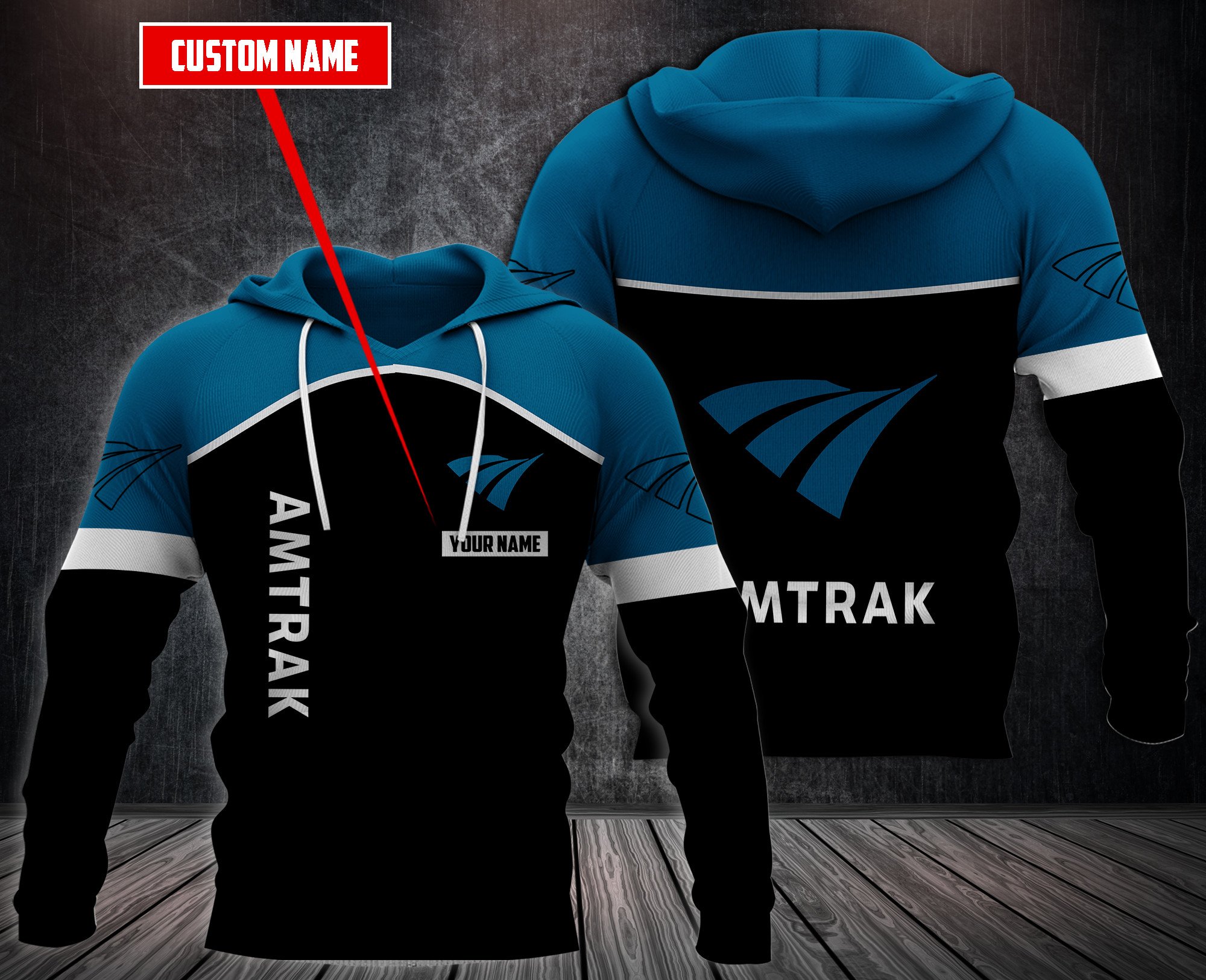 Personalized-Amtrak-Custom-Hoodie-Fleece-Hoodie-2