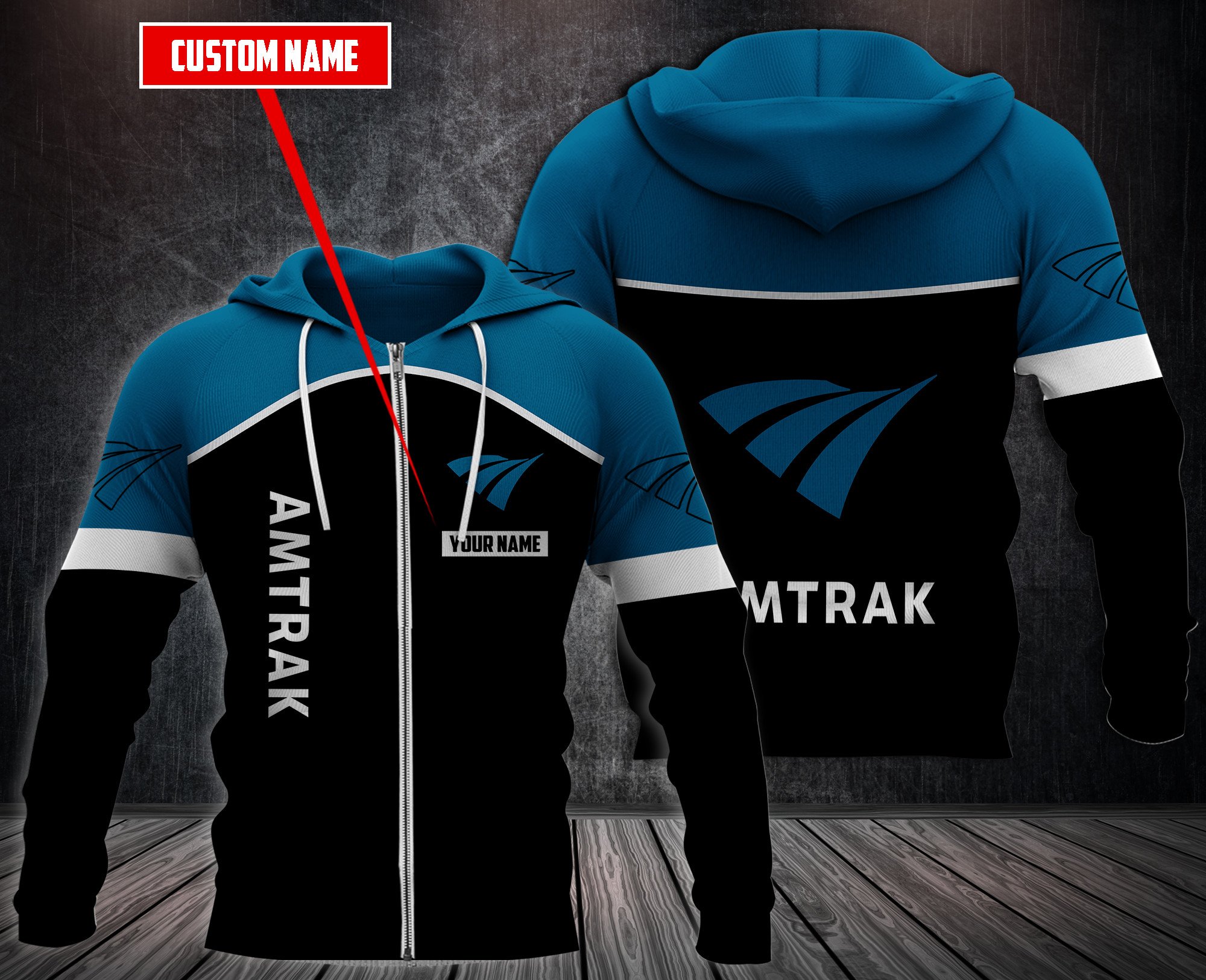 Personalized Amtrak Custom Hoodie Personalized Amtrak Custom Hoodie