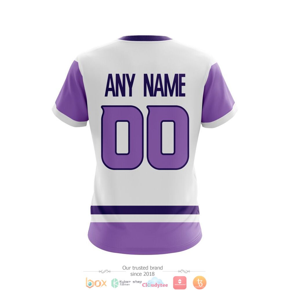 Personalized Anaheim Ducks Nhl Hockey Fight Cancer Custom 3D Shirt Personalized Anaheim Ducks Nhl Hockey Fight Cancer Custom 3D Shirt