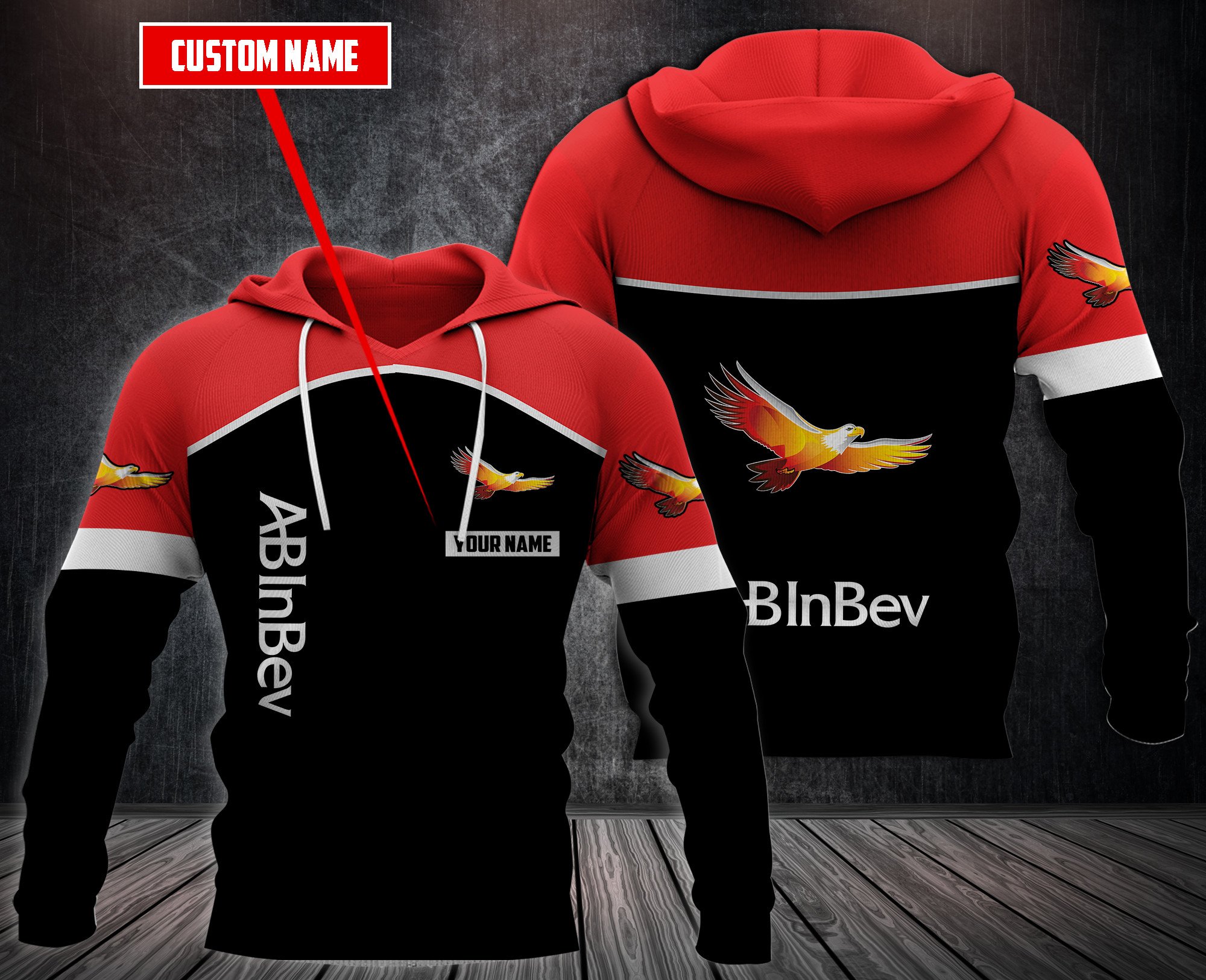 Personalized Anheuser-Busch Inbev 3D Hoodie Personalized Anheuser-Busch Inbev 3D Hoodie