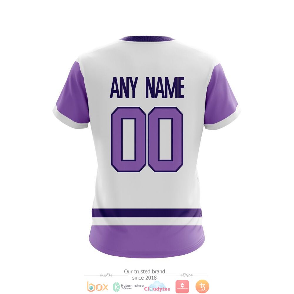 Personalized Arizona Coyotes Nhl Hockey Fight Cancer Custom 3D Shirt Personalized Arizona Coyotes Nhl Hockey Fight Cancer Custom 3D Shirt