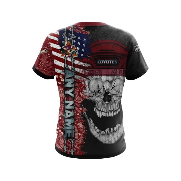 Personalized Arizona Coyotes Skull Concept 3D Shirt Personalized Arizona Coyotes Skull Concept 3D Shirt