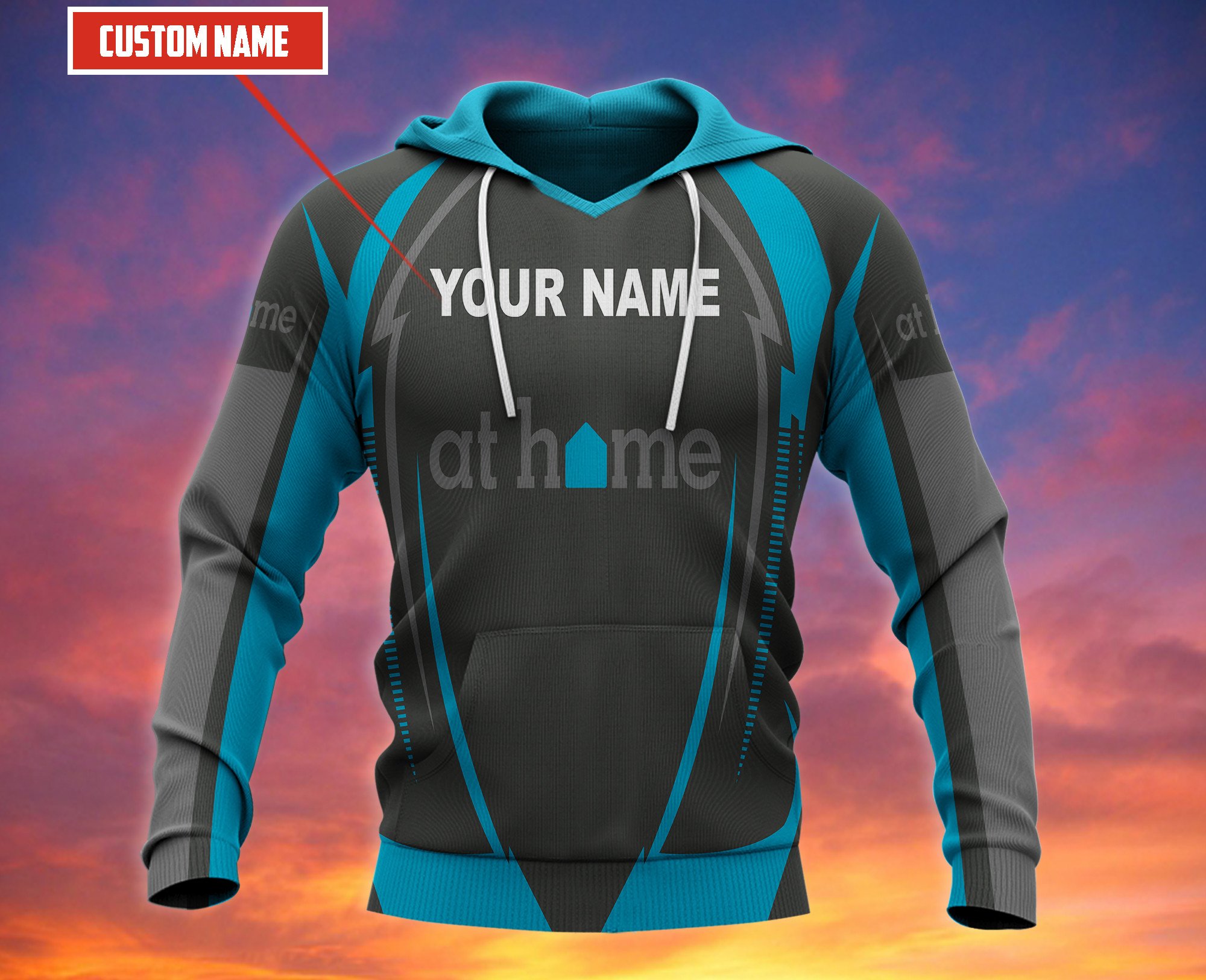 Personalized At Home Custom All Over Print 3D Hoodie Personalized At Home Custom All Over Print 3D Hoodie