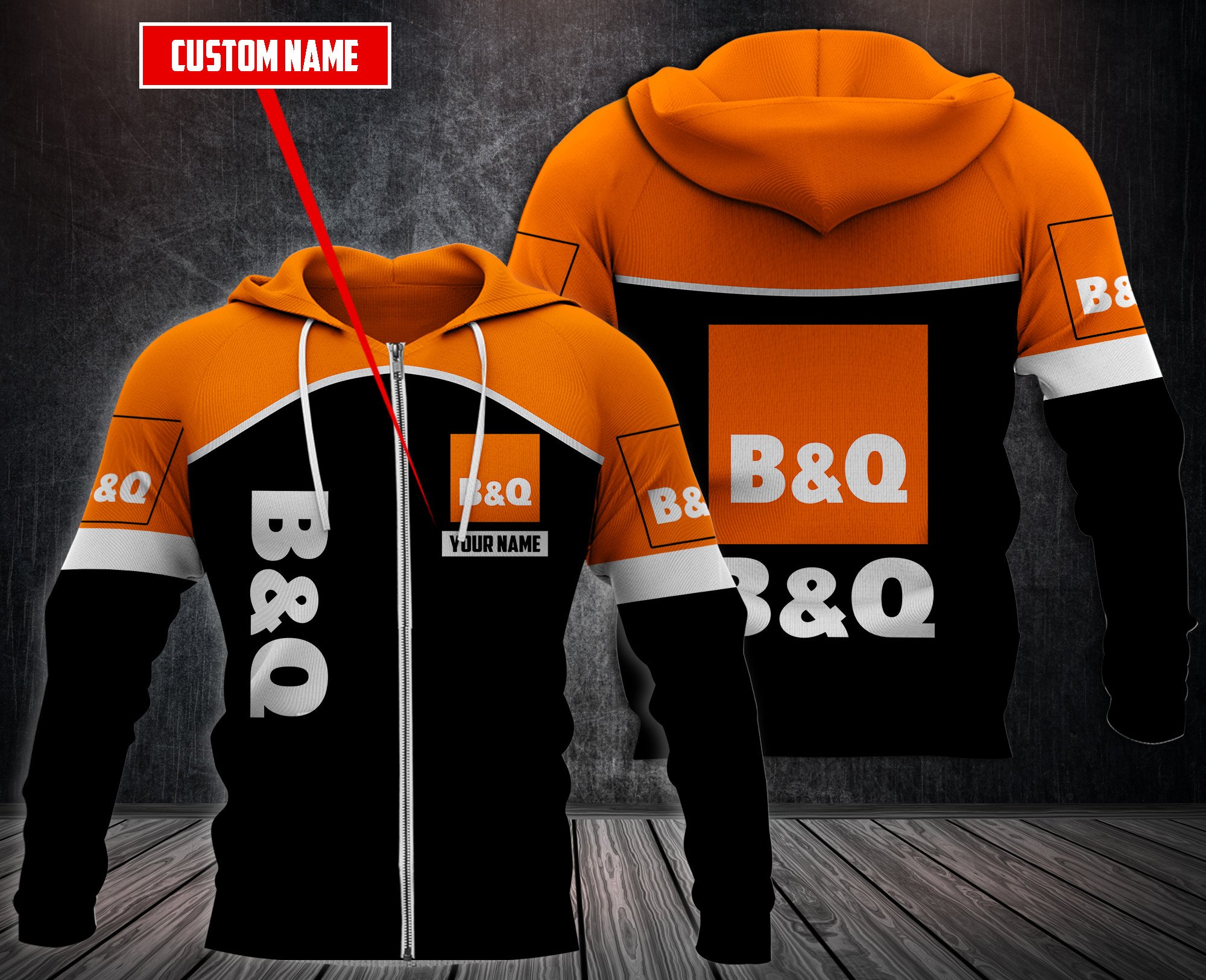 Personalized B&Q Custom Hoodie Personalized B&Q Custom Hoodie