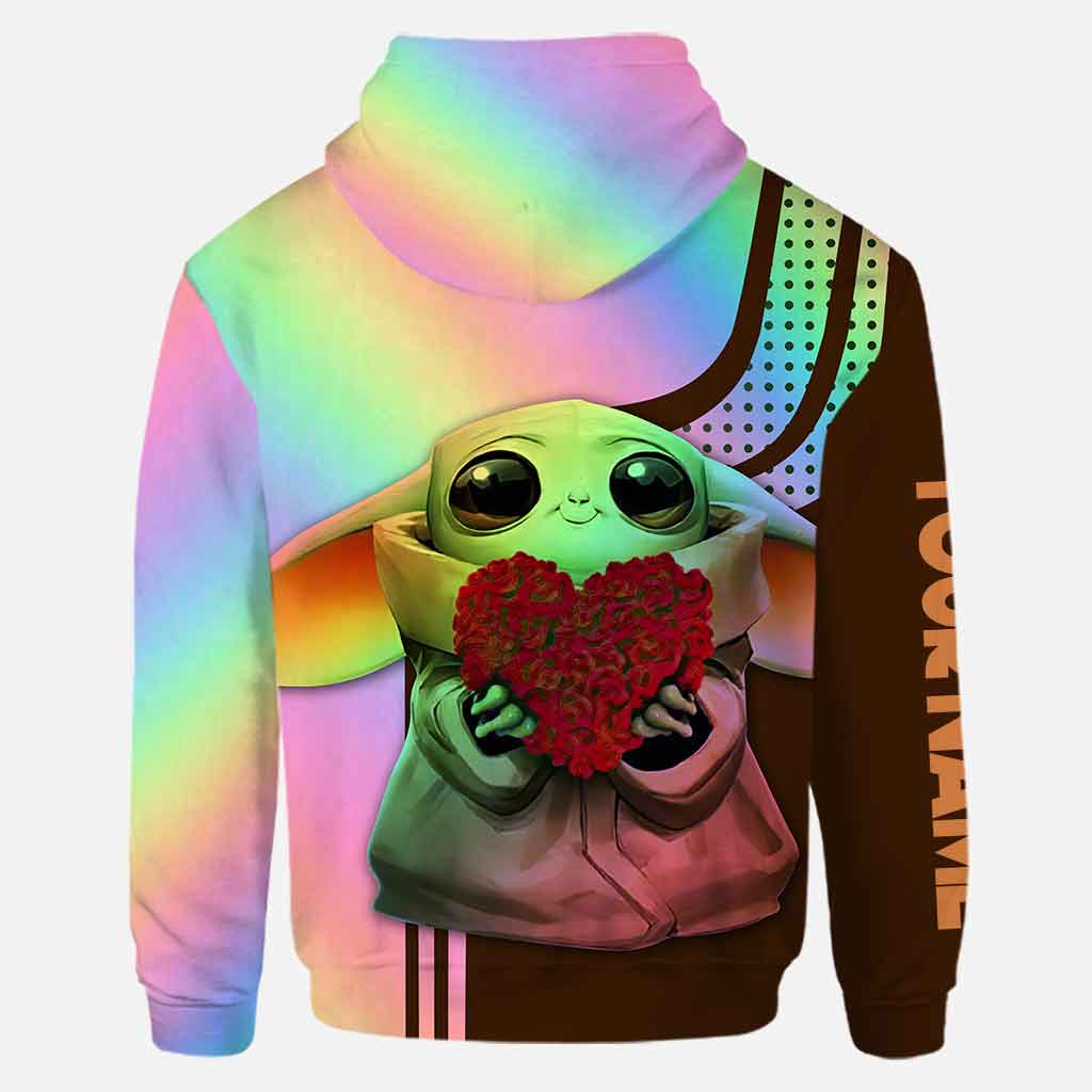 Personalized Baby Yoda Best Wife 3D Hoodie Personalized Baby Yoda Best Wife 3D Hoodie