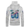 Personalized Baltimore Ravens White Custom 3D Hoodie Mask