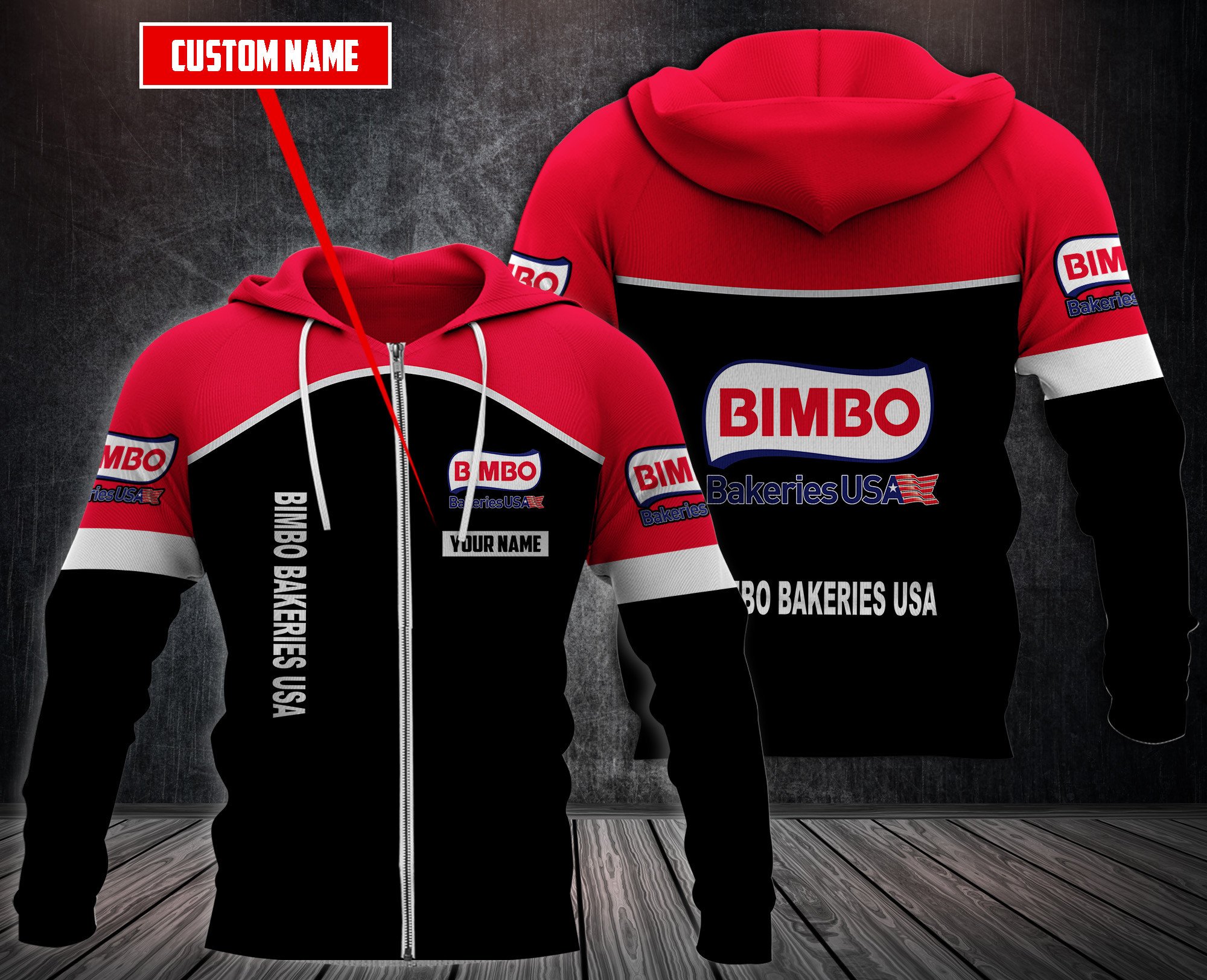 Personalized Bimbo Bakeries Usa 3D Hoodie Personalized Bimbo Bakeries Usa 3D Hoodie