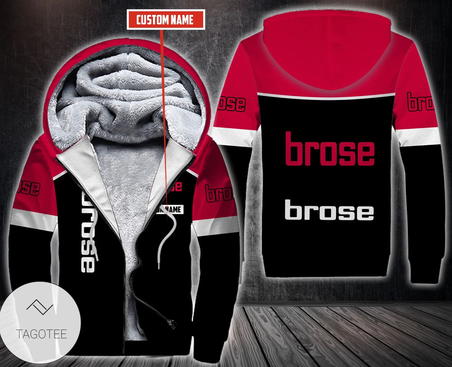 Personalized Brose Fahrzeugteile Fleece Hoodie Personalized Brose Fahrzeugteile Fleece Hoodie