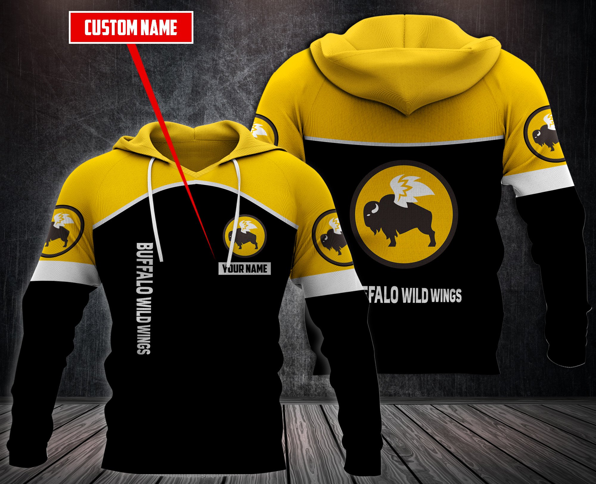 Personalized-Buffalo-Wild-Wings-3D-Fleece-Hoodie-Hoodie-2