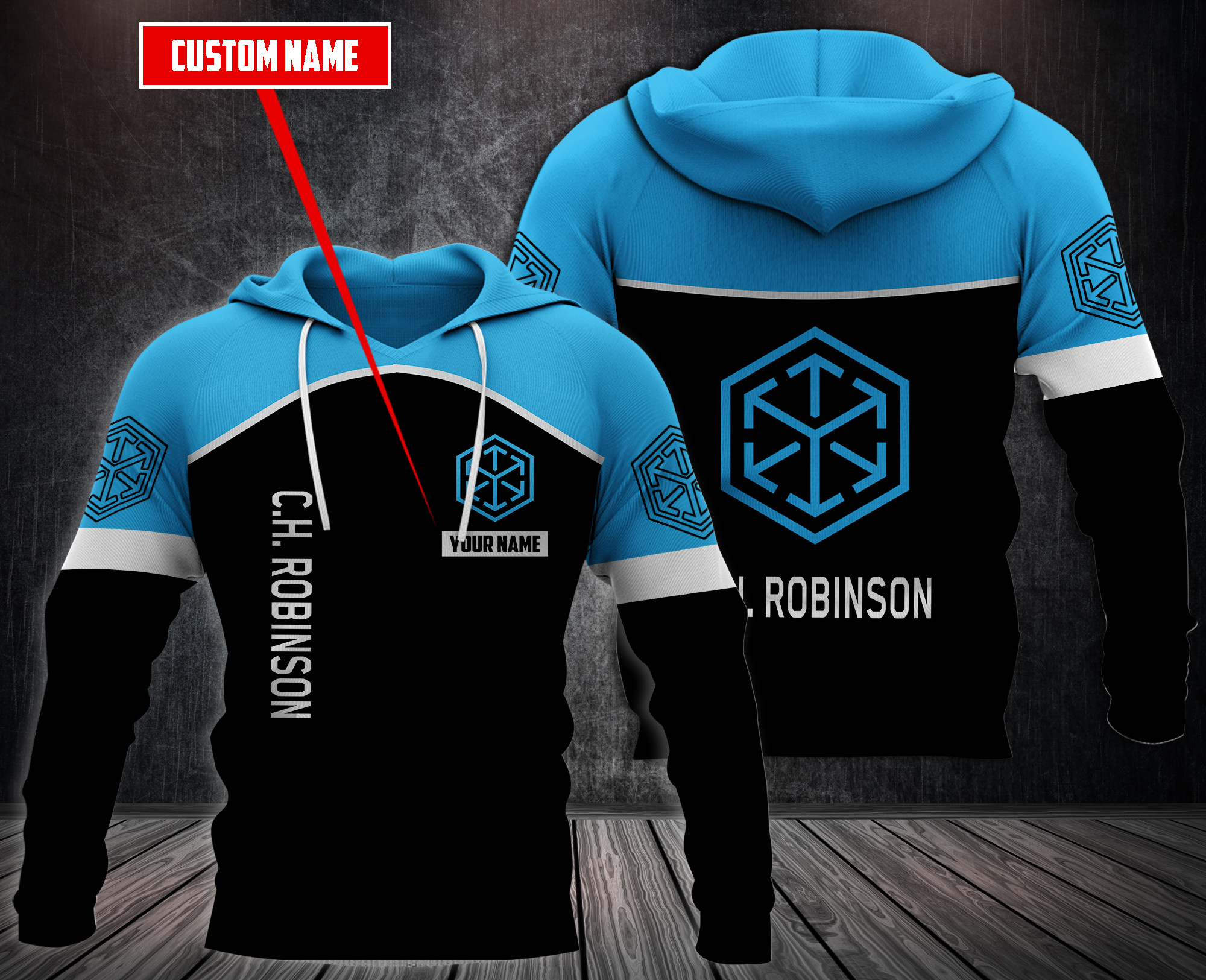 Personalized-C.H.-Robinson-3D-Fleece-Hoodie-Hoodie-2