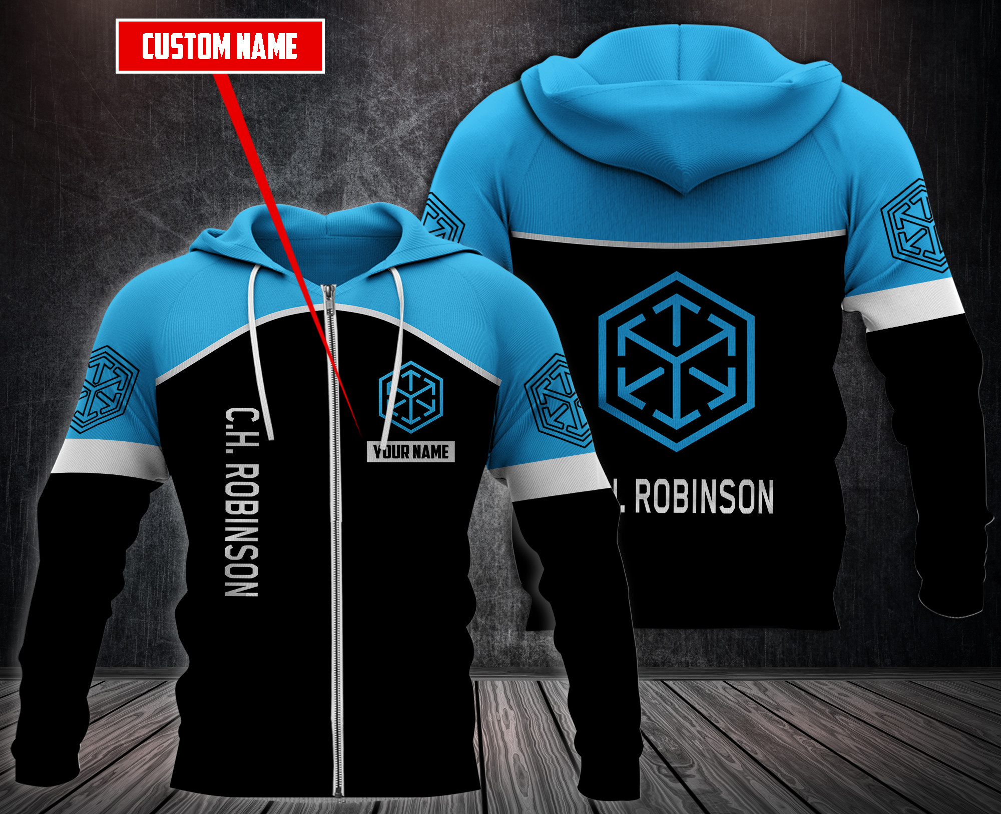 Personalized C.H. Robinson 3D Fleece Hoodie Personalized C.H. Robinson 3D Fleece Hoodie