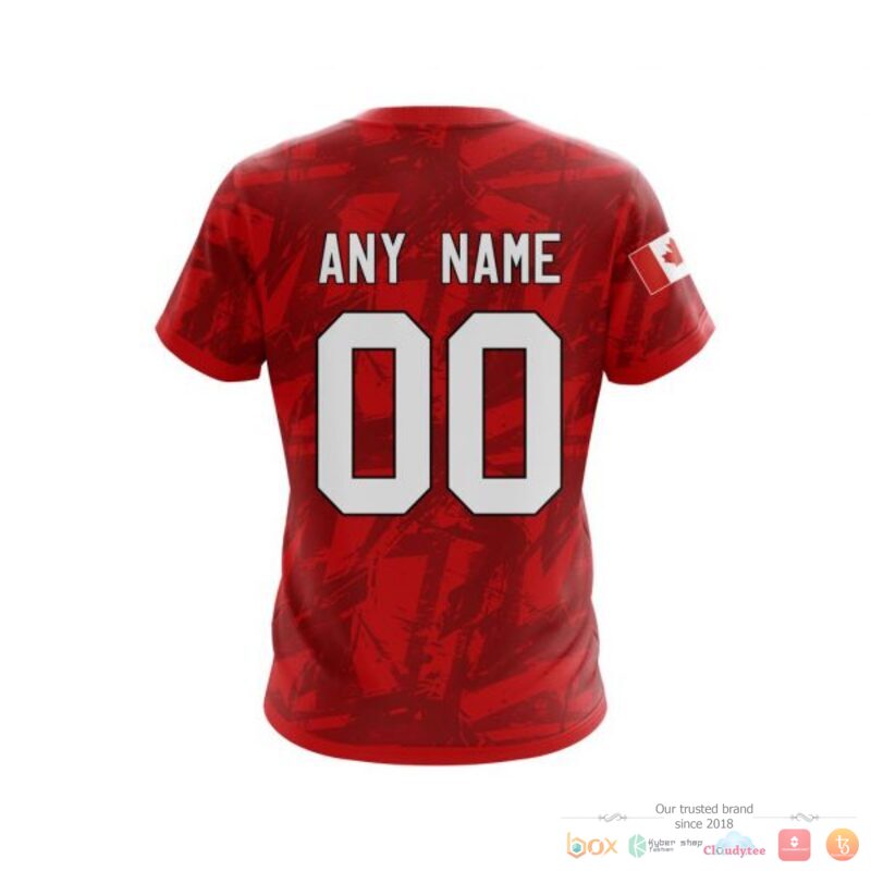 Personalized Calgary Flames With Canada Flag 3D Shirt Personalized Calgary Flames With Canada Flag 3D Shirt