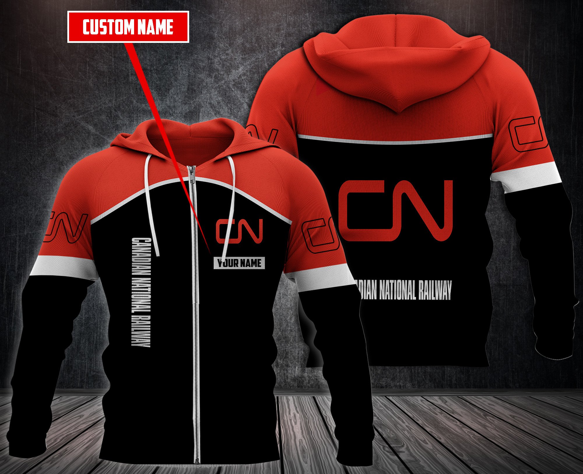 Personalized Canadian National Railway Xcustom Hoodie Personalized Canadian National Railway Xcustom Hoodie