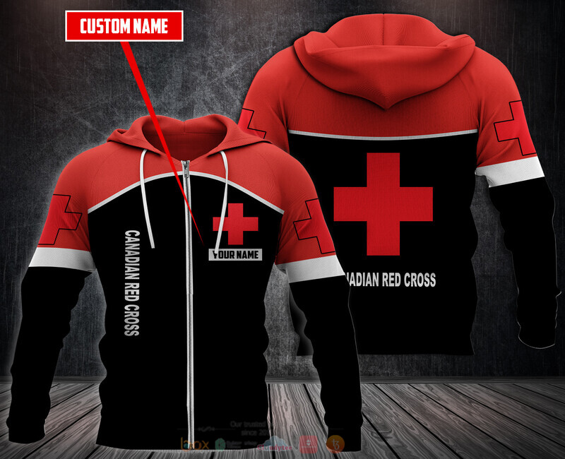 Personalized Canadian Red Cross 3D Fleece Hoodie Personalized Canadian Red Cross 3D Fleece Hoodie