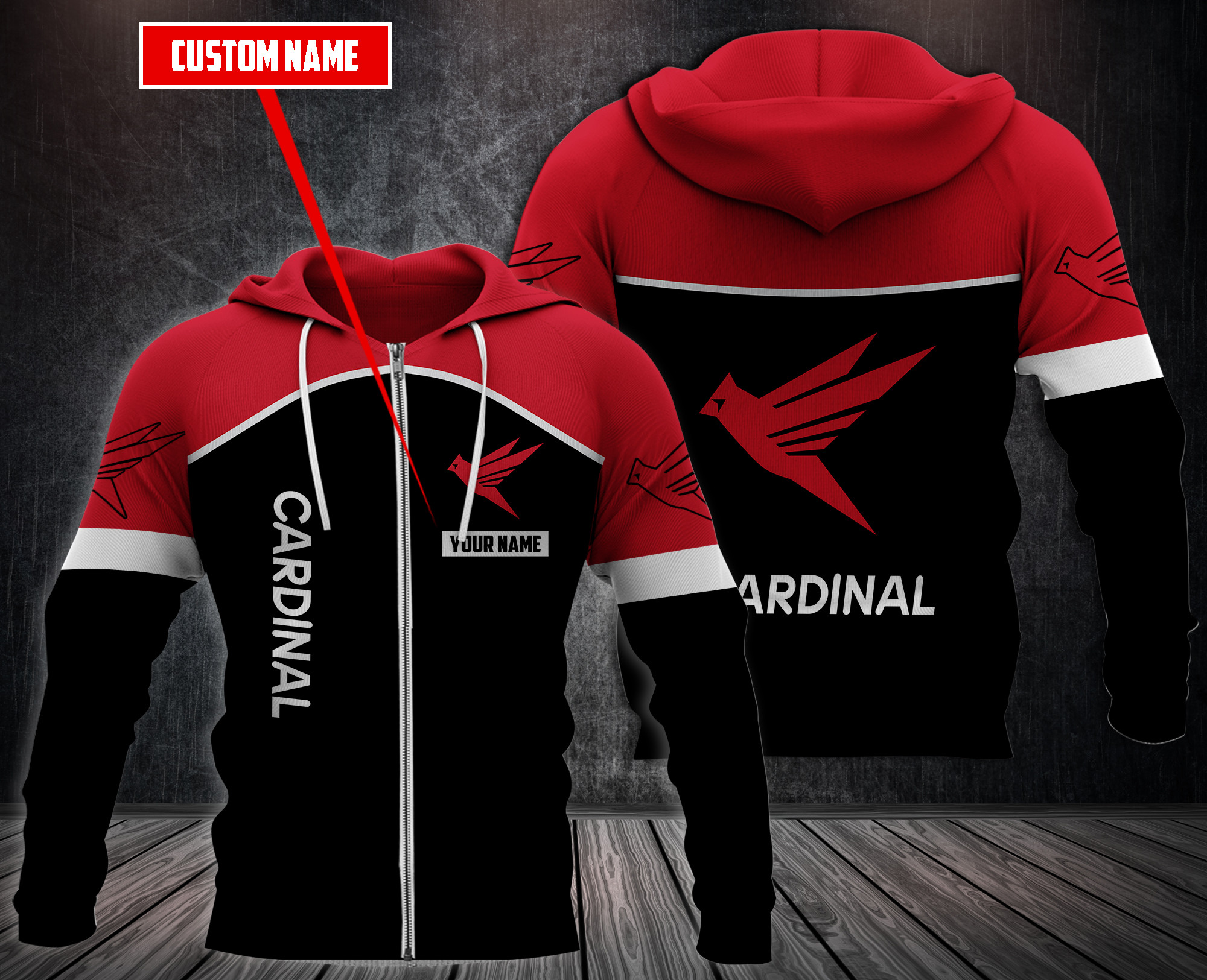 Personalized Cardinal Logistics Management Corporation 3D Fleece Hoodie Personalized Cardinal Logistics Management Corporation 3D Fleece Hoodie