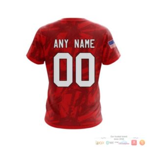 Personalized Carolina Hurricanes With American Flag 3D Shirt