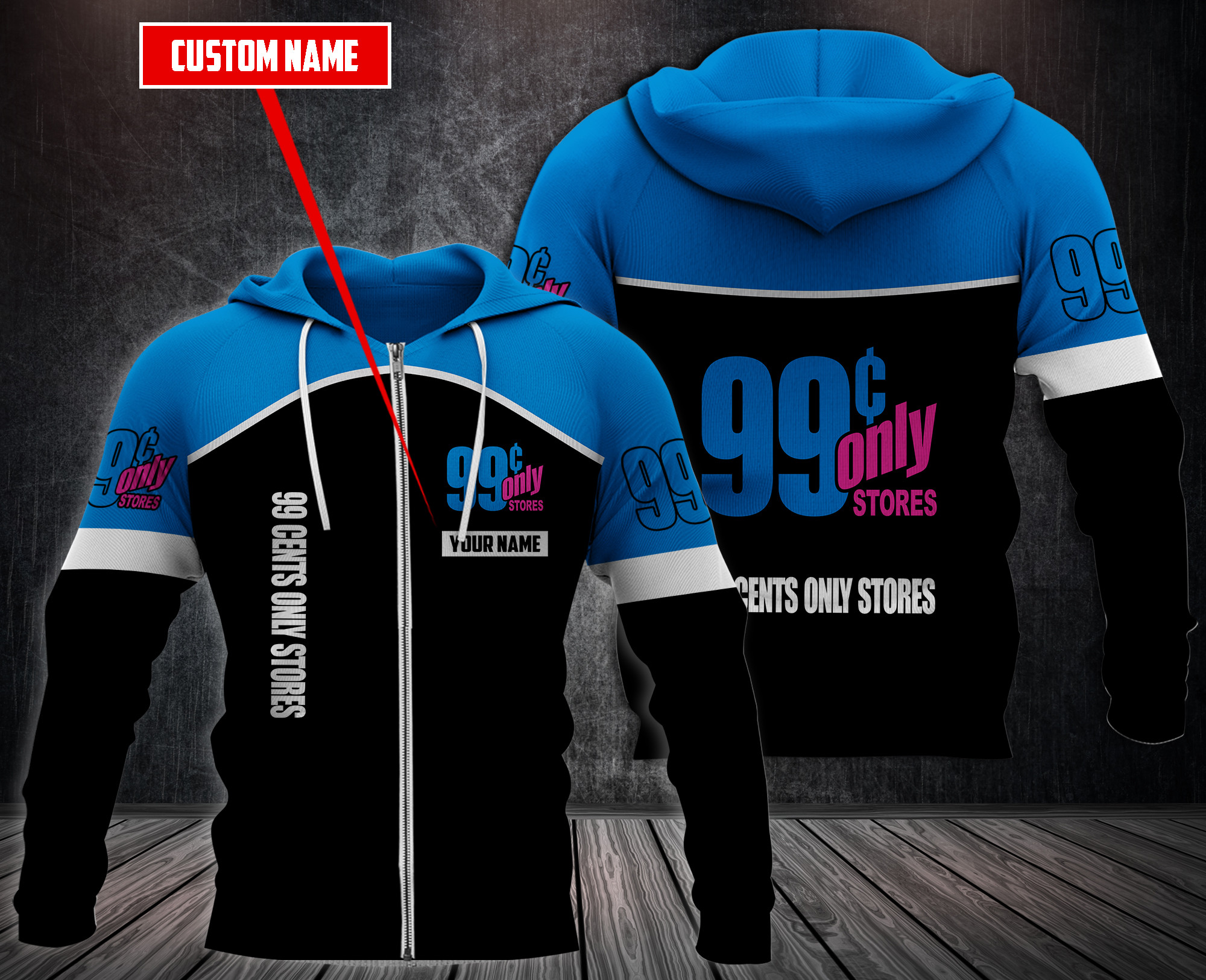 Personalized-Cents-Only-Stores-3D-Fleece-Hoodie-Hoodie-3
