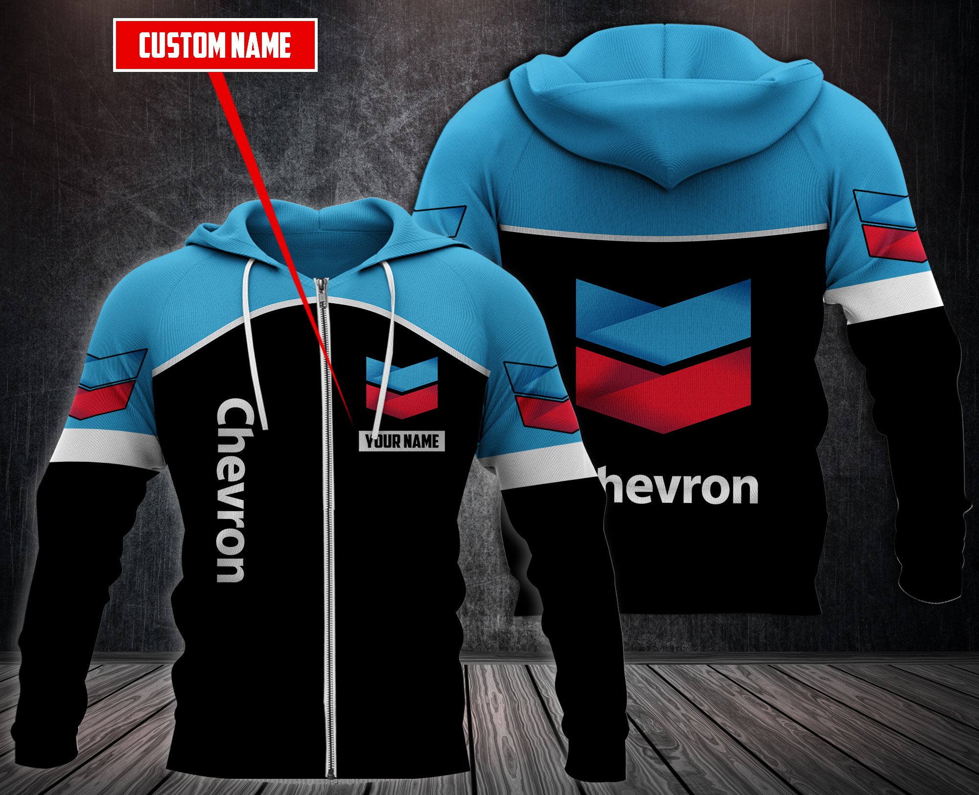 Personalized Chevron 3D Hoodie Personalized Chevron 3D Hoodie