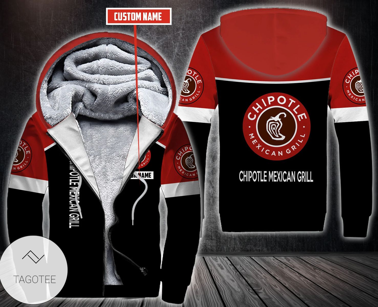 Personalized Chipotle Mexican Grill Fleece Hoodie Personalized Chipotle Mexican Grill Fleece Hoodie