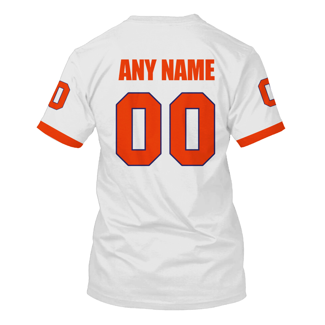 Personalized Clemson Tigers Acc Nike White Custom 3D Shirt Personalized Clemson Tigers Acc Nike White Custom 3D Shirt