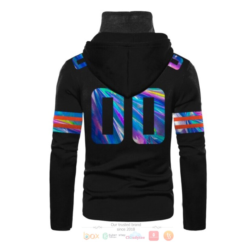 Personalized Cleveland Browns Nfl Black Hologram Custom 3D Hoodie Mask Personalized Cleveland Browns Nfl Black Hologram Custom 3D Hoodie Mask