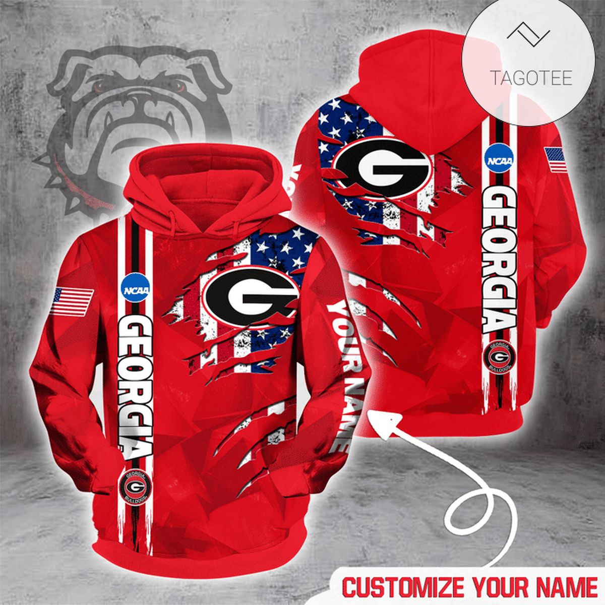 Personalized College Georgia Bulldogs Hoodie Personalized College Georgia Bulldogs Hoodie