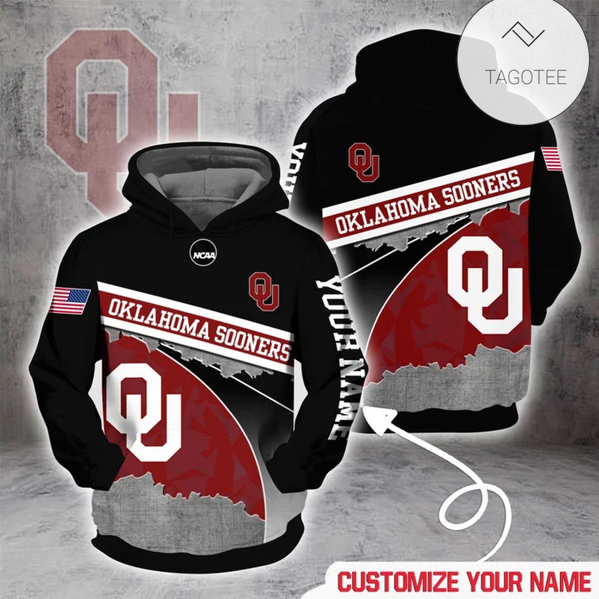 Personalized College Oklahoma Sooners Football Hoodie Personalized College Oklahoma Sooners Football Hoodie