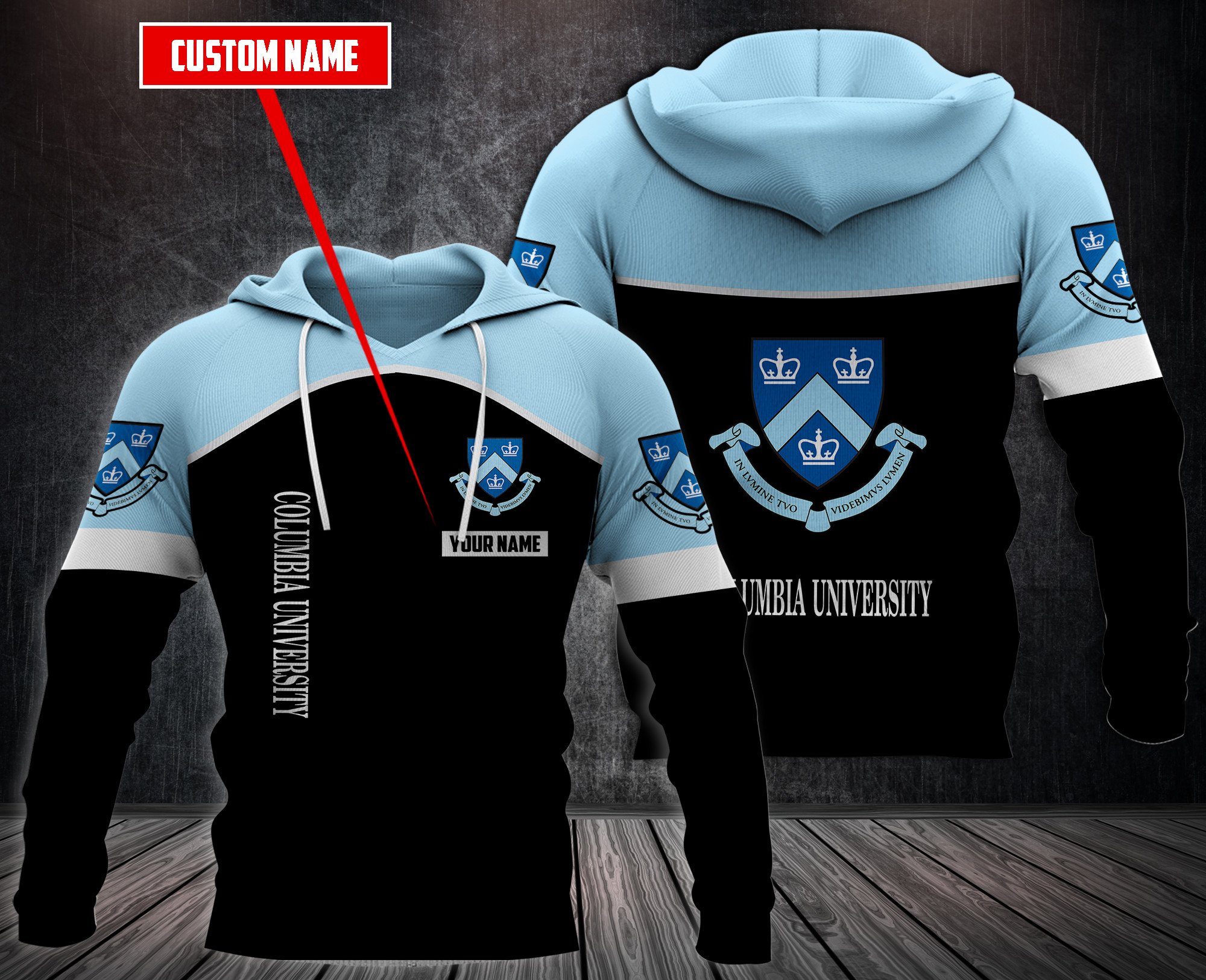 Personalized-Columbia-University-Custom-Hoodie-Fleece-Hoodie-2