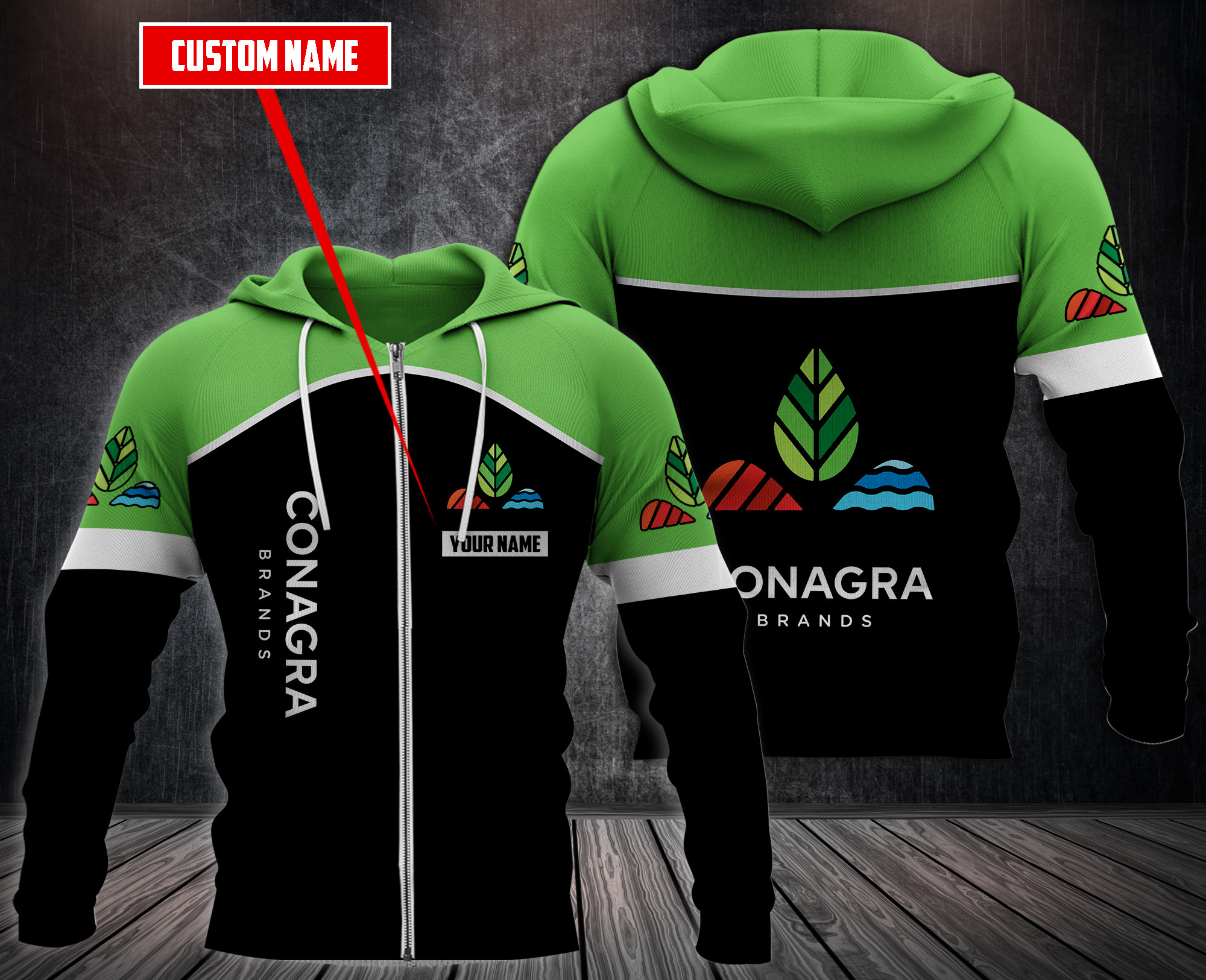 Personalized Conagra Brands 3D Fleece Hoodie Personalized Conagra Brands 3D Fleece Hoodie